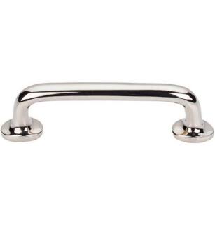 Top Knobs M1989 Aspen II 4" Center to Center Cast Bronze Rounded Cabinet Pull in Polished Nickel