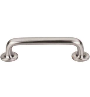 Top Knobs M1987 Aspen II 4" Center to Center Cast Bronze Rounded Cabinet Pull in Brushed Satin Nickel