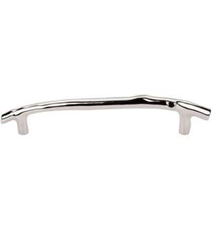 Top Knobs M1968 Aspen II 8" Center to Center Cast Bronze Twig Cabinet Pull in Polished Nickel