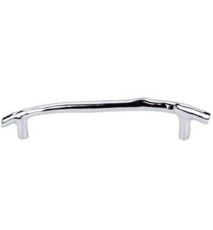 Top Knobs M1967 Aspen II 8" Center to Center Cast Bronze Twig Cabinet Pull in Polished Chrome