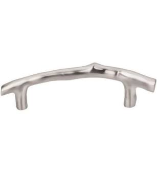 Top Knobs M1960 Aspen II 3 1/2" Center to Center Cast Bronze Twig Cabinet Pull in Brushed Satin Nickel