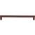 Top Knobs M1383 Aspen 18" Center to Center Cast Bronze Flat Sided Cabinet Pull in Mahogany Bronze