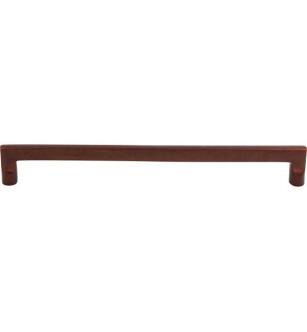 Top Knobs M1378 Aspen 12" Center to Center Cast Bronze Flat Sided Cabinet Pull in Mahogany Bronze