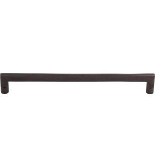 Top Knobs M1377 Aspen 12" Center to Center Cast Bronze Flat Sided Cabinet Pull in Medium Bronze
