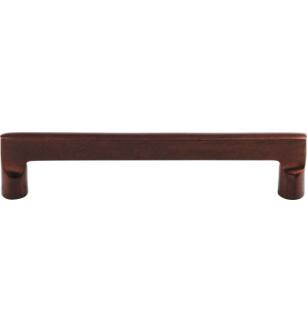 Top Knobs M1368 Aspen 6" Center to Center Cast Bronze Flat Sided Cabinet Pull in Mahogany Bronze