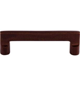 Top Knobs M1363 Aspen 4" Center to Center Cast Bronze Flat Sided Cabinet Pull in Mahogany Bronze