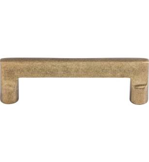 Top Knobs M1361 Aspen 4" Center to Center Cast Bronze Flat Sided Cabinet Pull in Light Bronze