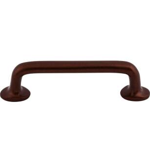 Top Knobs M1388 Aspen 4" Center to Center Cast Bronze Rounded Cabinet Pull in Mahogany Bronze