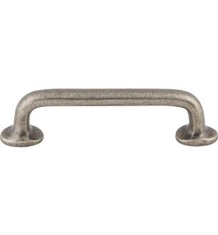 Top Knobs M1385 Aspen 4" Center to Center Cast Bronze Rounded Cabinet Pull in Silicon Bronze Light