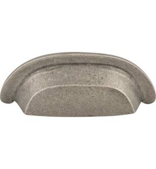 Top Knobs M1410 Aspen 3" Center to Center Cast Bronze Cup Cabinet Pull in Silicon Bronze Light
