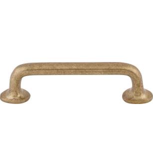 Top Knobs M1386 Aspen 4" Center to Center Cast Bronze Rounded Cabinet Pull in Light Bronze
