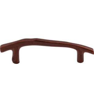 Top Knobs M1343 Aspen 3 1/2" Center to Center Cast Bronze Twig Cabinet Pull in Mahogany Bronze