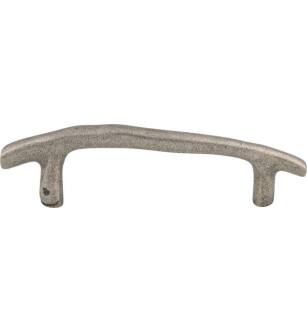Top Knobs M1340 Aspen 3 1/2" Center to Center Cast Bronze Twig Cabinet Pull in Silicon Bronze Light
