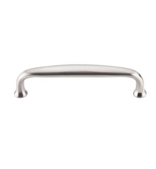 Top Knobs M1279 Asbury 4" Center to Center Zinc Alloy Charlotte Cabinet Pull in Brushed Satin Nickel