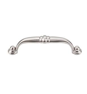 Top Knobs M1326 Asbury 3 3/4" Center to Center Zinc Alloy Ceramic Voss Cabinet Pull in Brushed Satin Nickel