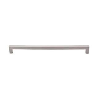 Top Knobs M1838 Asbury 12" Center to Center Zinc Alloy Square Bar Cabinet Pull in Brushed Satin Nickel