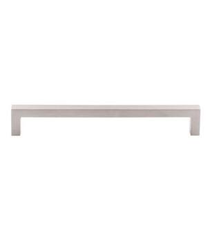 Top Knobs M2140 Asbury 7 5/8" Center to Center Square Bar Cabinet Pull in Brushed Satin Nickel