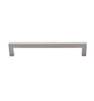 Top Knobs M1155 Asbury 6 3/8" Center to Center Zinc Alloy Square Bar Cabinet Pull in Brushed Satin Nickel