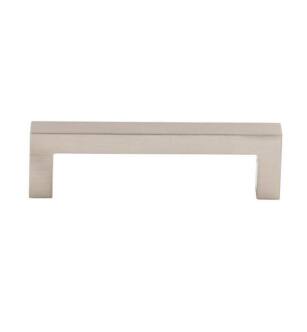 Top Knobs M1161 Asbury 3 3/4" Center to Center Zinc Alloy Square Bar Cabinet Pull in Brushed Satin Nickel