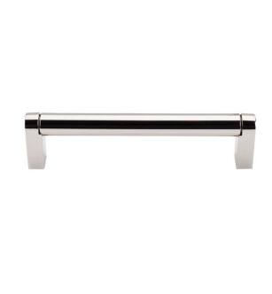Top Knobs M1256 Asbury 5 1/8" Center to Center Steel Pennington Bar Cabinet Pull in Polished Nickel