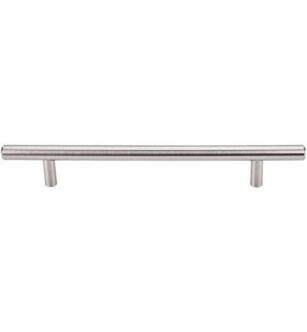 Top Knobs M431 Bar Pulls 6 3/8" Center to Center Steel Hopewell Bar Cabinet Pull in Brushed Satin Nickel