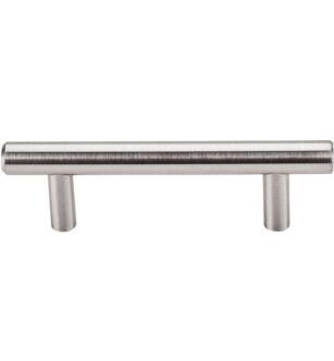 Top Knobs M429A Bar Pulls 3" Center to Center Steel Hopewell Bar Cabinet Pull in Brushed Satin Nickel