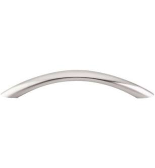 Top Knobs M381 Nouveau 5 1/8" Center to Center Zinc Alloy Bow Cabinet Pull in Brushed Satin Nickel
