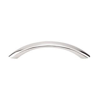 Top Knobs M1330 Asbury 3 3/4" Center to Center Zinc Alloy Bow Cabinet Pull in Polished Nickel