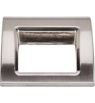 Top Knobs TK616BSN Mercer 1 1/2" Center to Center Zinc Alloy Tango Finger Cabinet Pull in Brushed Satin Nickel