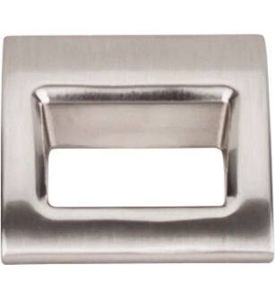 Top Knobs TK615BSN Mercer 1 1/8" Center to Center Zinc Alloy Tango Finger Cabinet Pull in Brushed Satin Nickel