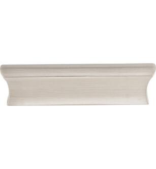 Top Knobs TK553BSN Mercer 3" Center to Center Zinc Alloy Glacier Cabinet Pull in Brushed Satin Nickel