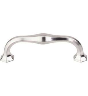 Top Knobs TK714BSN Transcend 3 3/4" Center to Center Spectrum Handle Cabinet Pull in Brushed Satin Nickel