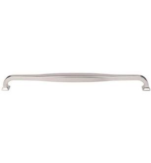 Top Knobs TK726BSN Transcend 12" Center to Center Contour Handle Cabinet Pull in Brushed Satin Nickel