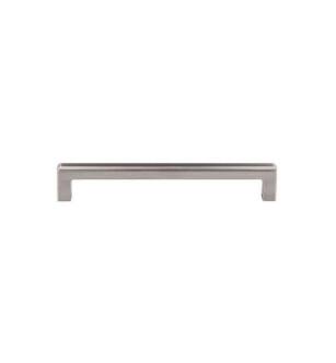 Top Knobs TK674BSN Transcend 6 3/8" Center to Center Zinc Alloy Podium Cabinet Pull in Brushed Satin Nickel
