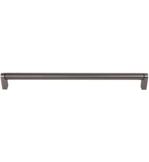 Top Knobs M2439 Bar Pulls 15" Center to Center Steel Pennington Handle Cabinet Pull in Ash Gray