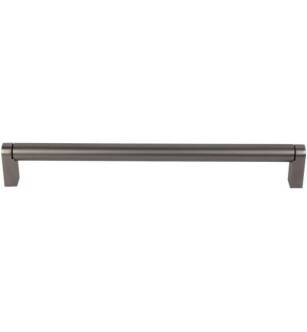 Top Knobs M2437 Bar Pulls 8 7/8" Center to Center Steel Pennington Handle Cabinet Pull in Ash Gray