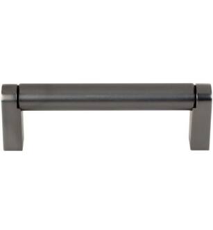 Top Knobs M2434 Bar Pulls 3 3/4" Center to Center Steel Pennington Handle Cabinet Pull in Ash Gray