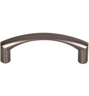 Top Knobs M2176 Nouveau 3" Center to Center Zinc Alloy Griggs Arch Cabinet Pull in Ash Gray