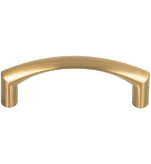 Top Knobs M2177 Nouveau 3" Center to Center Zinc Alloy Griggs Arch Cabinet Pull in Honey Bronze