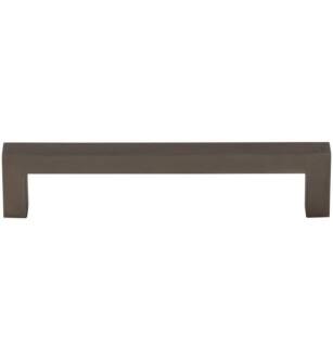 Top Knobs M2156 Nouveau III 5 1/8" Center to Center Zinc Alloy Square Bar Cabinet Pull in Ash Gray