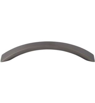 Top Knobs M1577 Nouveau III 5 1/8" Center to Center Zinc Alloy Crescent Flair Arch Cabinet Pull in Ash Gray