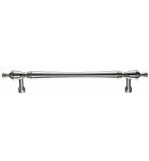 Top Knobs M819-18 Appliance Somerset 18" Center to Center Brass Finial Bar Cabinet Pull in Brushed Satin Nickel