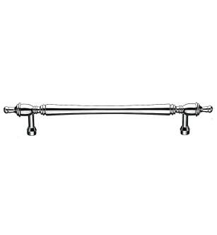 Top Knobs M817-18 Appliance Somerset 18" Center to Center Brass Finial Bar Cabinet Pull in Polished Chrome