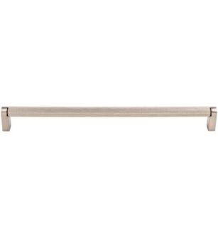 Top Knobs M2650 Bar Pulls 26 1/2" Center to Center Steel Amwell Handle Cabinet Pull in Brushed Satin Nickel
