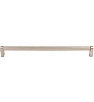 Top Knobs M2648 Bar Pulls 15" Center to Center Steel Amwell Handle Cabinet Pull in Brushed Satin Nickel