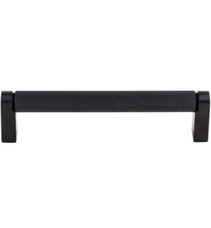 Top Knobs M2630 Bar Pulls 5 1/8" Center to Center Steel Amwell Handle Cabinet Pull in Flat Black