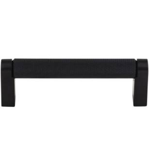 Top Knobs M2629 Bar Pulls 3 3/4" Center to Center Steel Amwell Handle Cabinet Pull in Flat Black