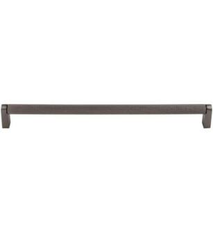Top Knobs M2620 Bar Pulls 15" Center to Center Steel Amwell Handle Cabinet Pull in Ash Gray
