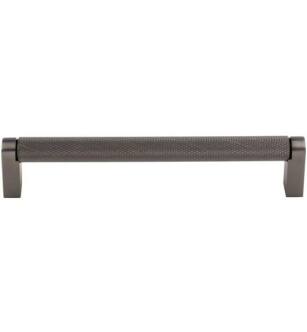 Top Knobs M2617 Bar Pulls 6 3/8" Center to Center Steel Amwell Handle Cabinet Pull in Ash Gray