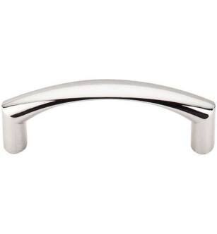 Top Knobs M1704 Nouveau 3" Center to Center Zinc Alloy Griggs Cabinet Pull in Polished Nickel
